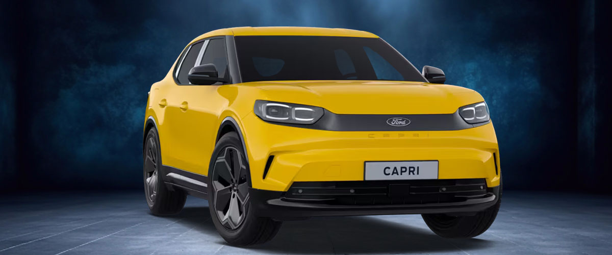 zu sehen: gelber Ford Capri