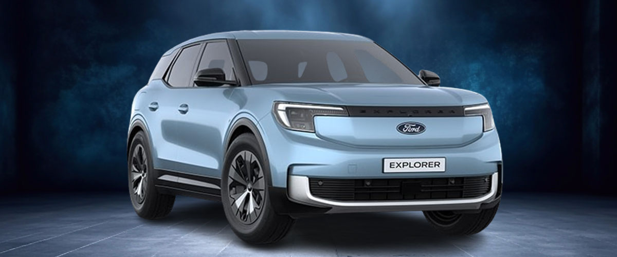 zu sehen: blauer Ford Explorer