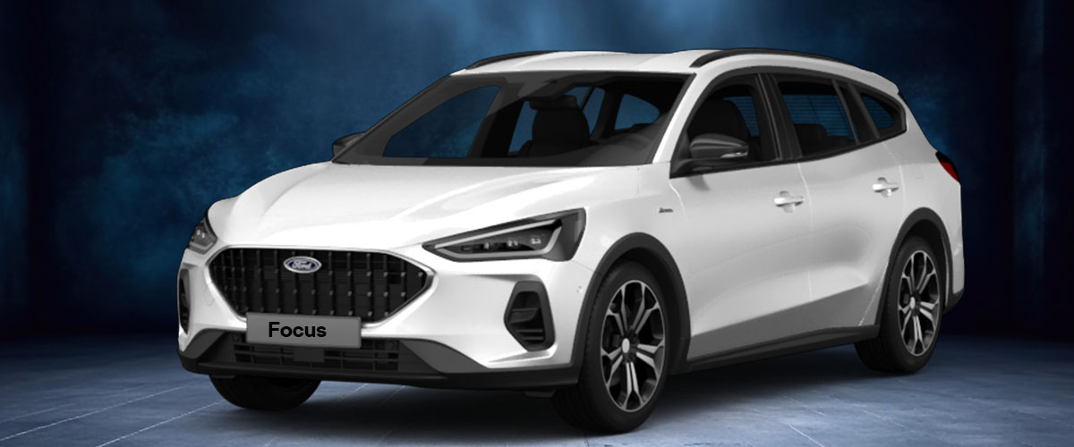 zu sehen: weißer Ford Focus