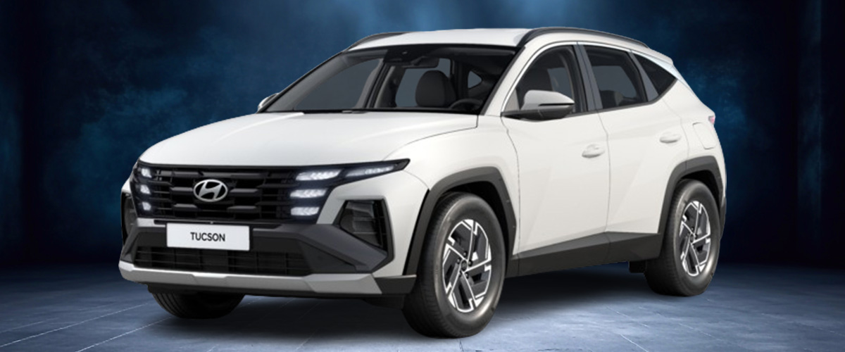 zu sehen: weiß Hyundai Tucson