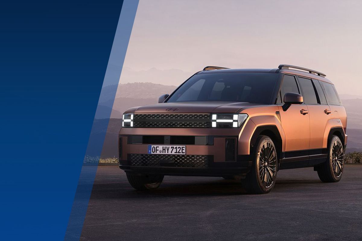 brauner Hyundai Santa-Fe vor einer Bergkulisse